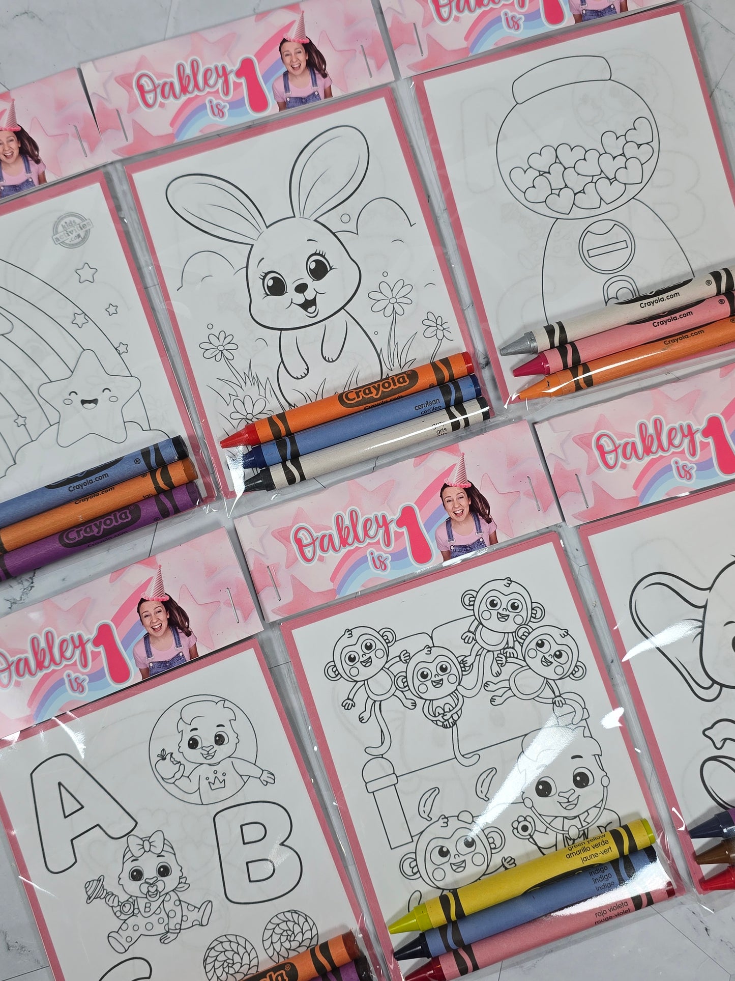 Ms Rachel Coloring books, Ms Rachel party favors