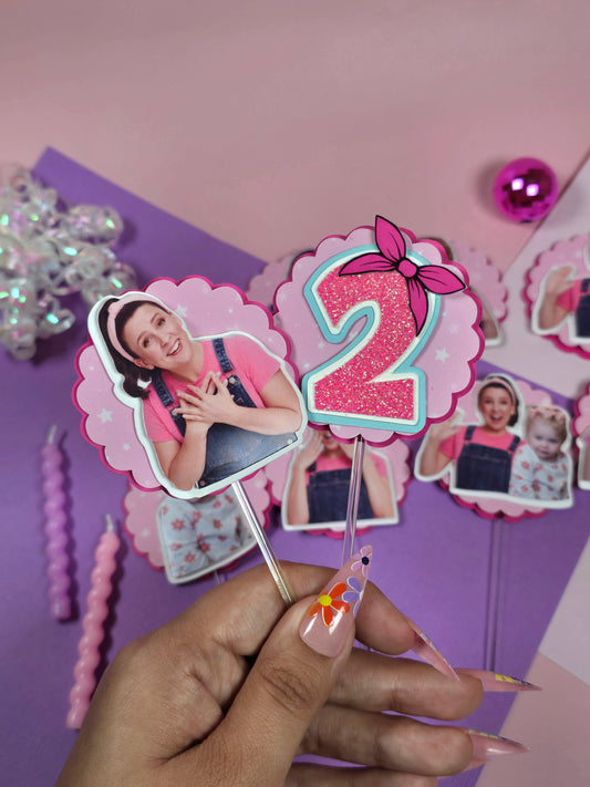 Ms Rachel Cupcake Topper, Ms Rachel cupcake decor, Ms Rachel birthday