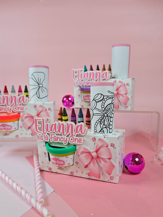 Coquette Activity Box, Love shack fancy activity box, Is a fancy one party favor Coquette party favor