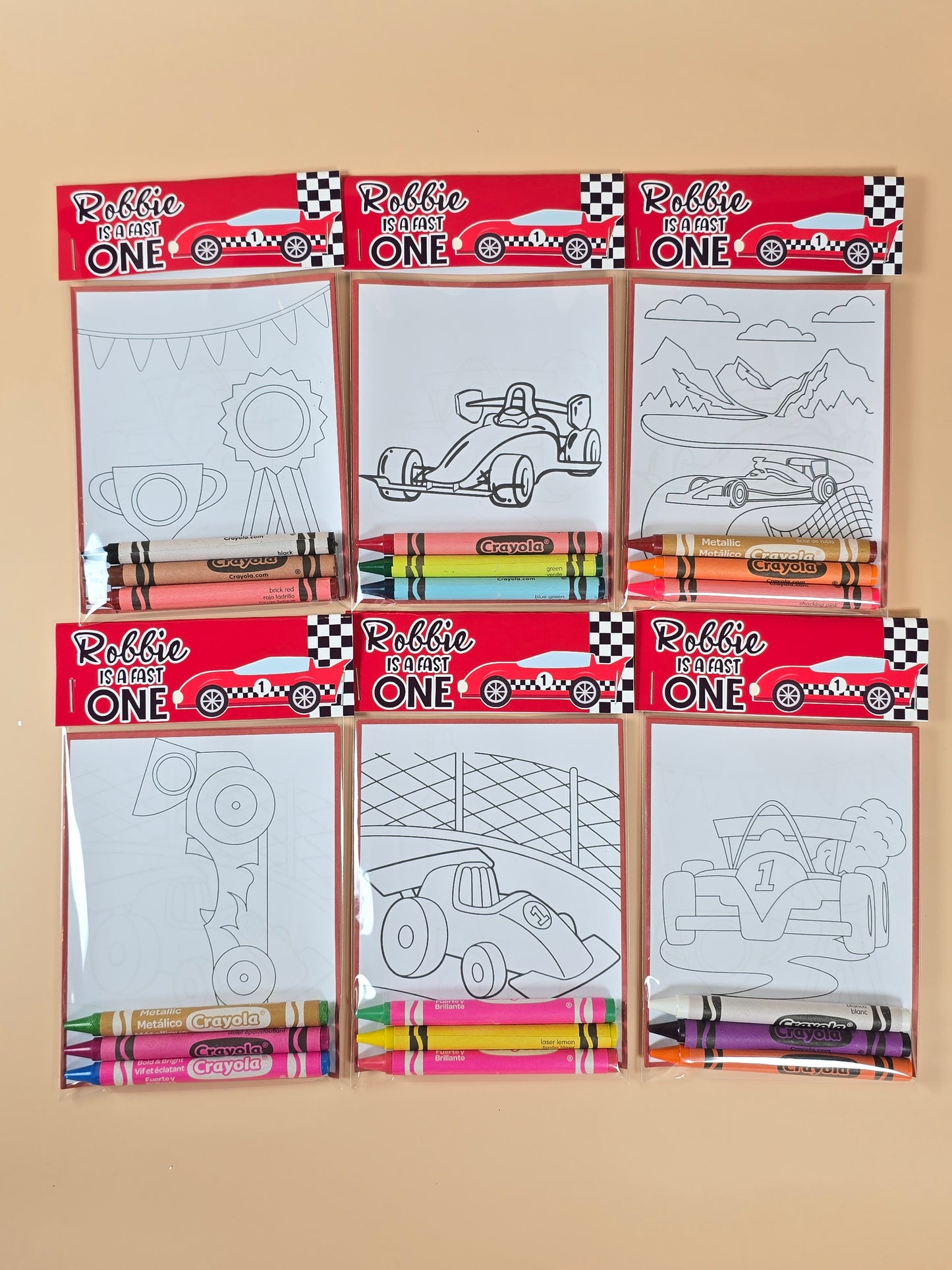 Race car coloring books Formula 1 coloring pages Race cars party favors fast one birthday theme party