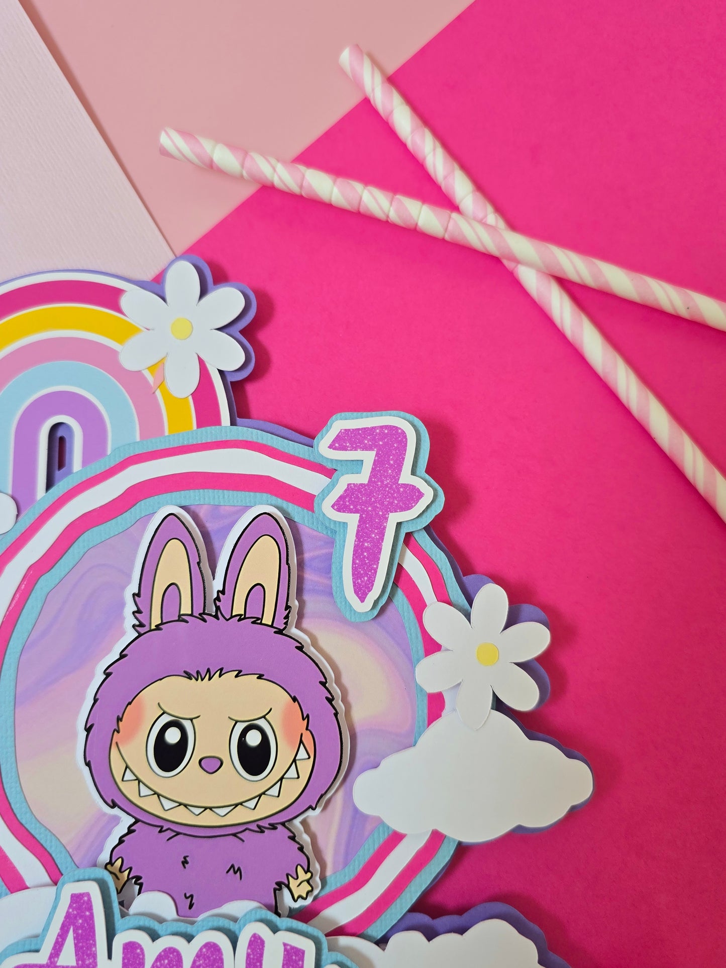 Labubu Cake topper, labubu theme party, Labubu party