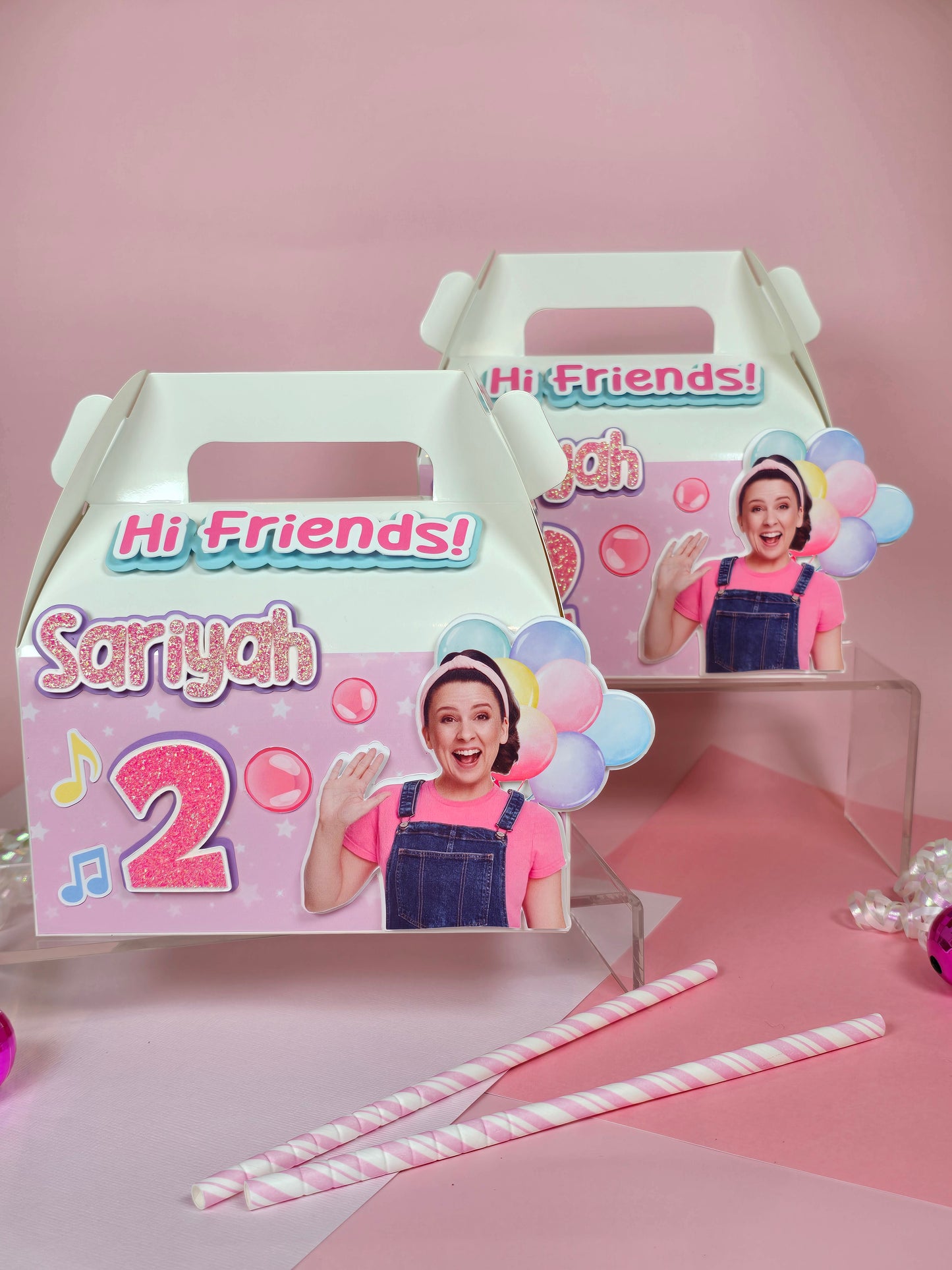 Ms Rachel Gable boxes, Ms Rachel party favors , Ms Rachel birthday