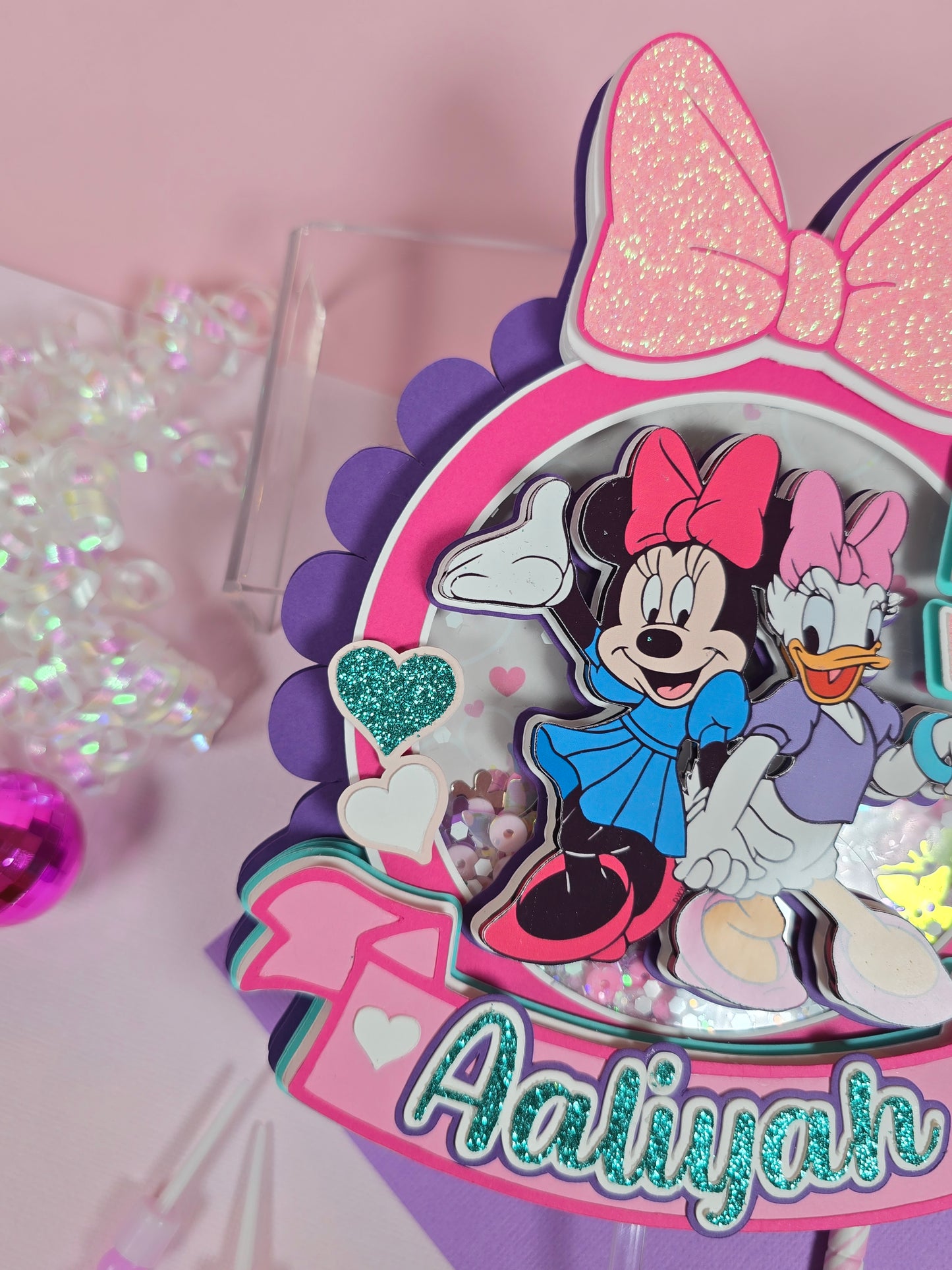 Minnie and Daisy Cake topper, Minnie Cake topper, Daisy cake topper, Minnie and Daisy birthday