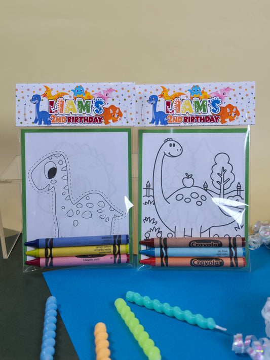 Dinosaurs Coloring books, Dinosaurs party favors