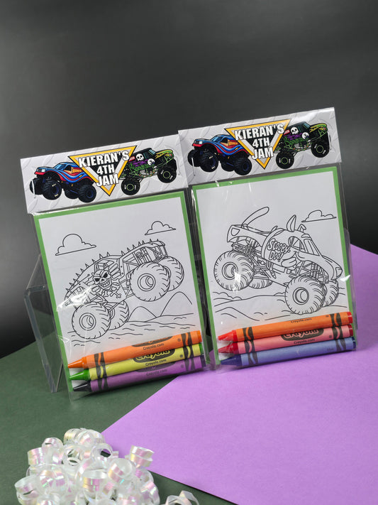 Monster Jam coloring books, Monster Jam coloring pages, Monster jam party favors