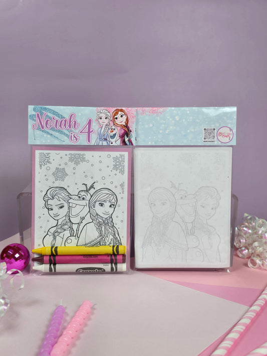 Frozen Coloring books, Frozen party favors, Frozen birthday