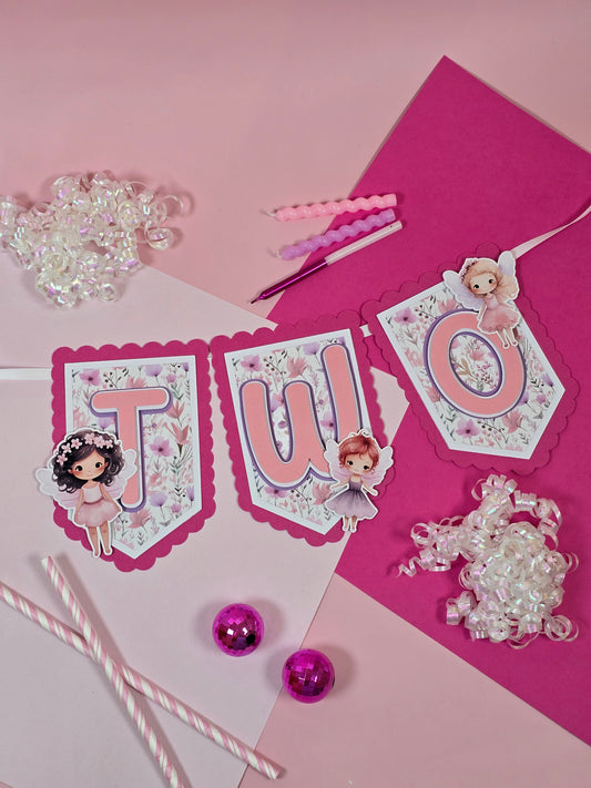 Fairy high chair banner, Fairy banner, Fairy Garden banner