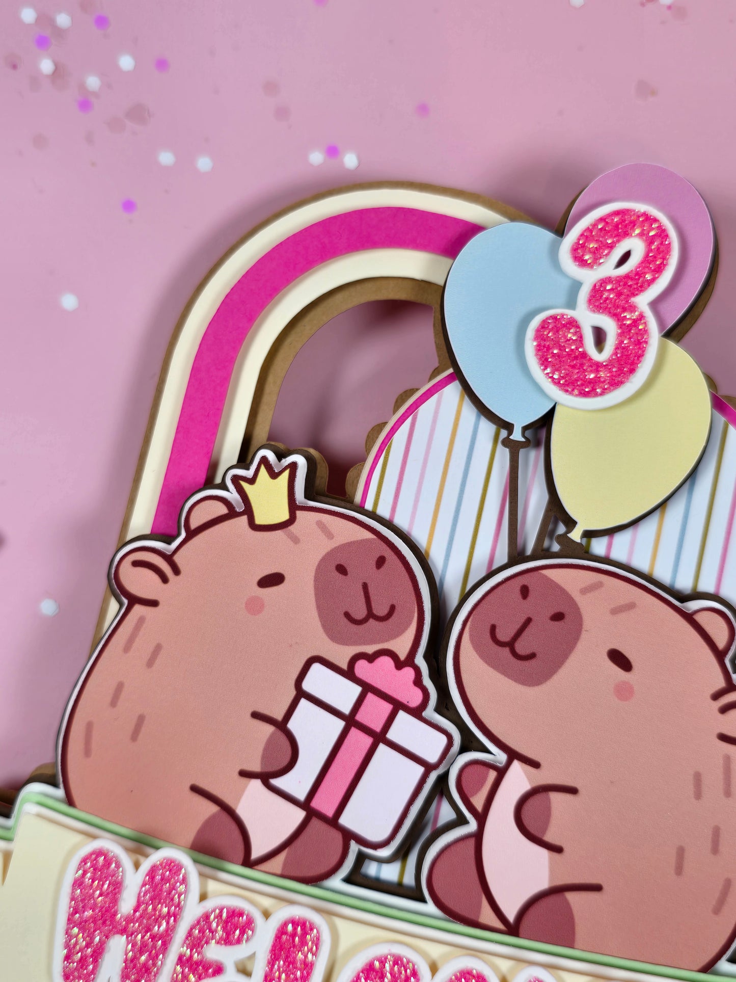 Capybara Cake topper, Capybara birthday party theme, Capybara cake decor, Capybara birthday theme