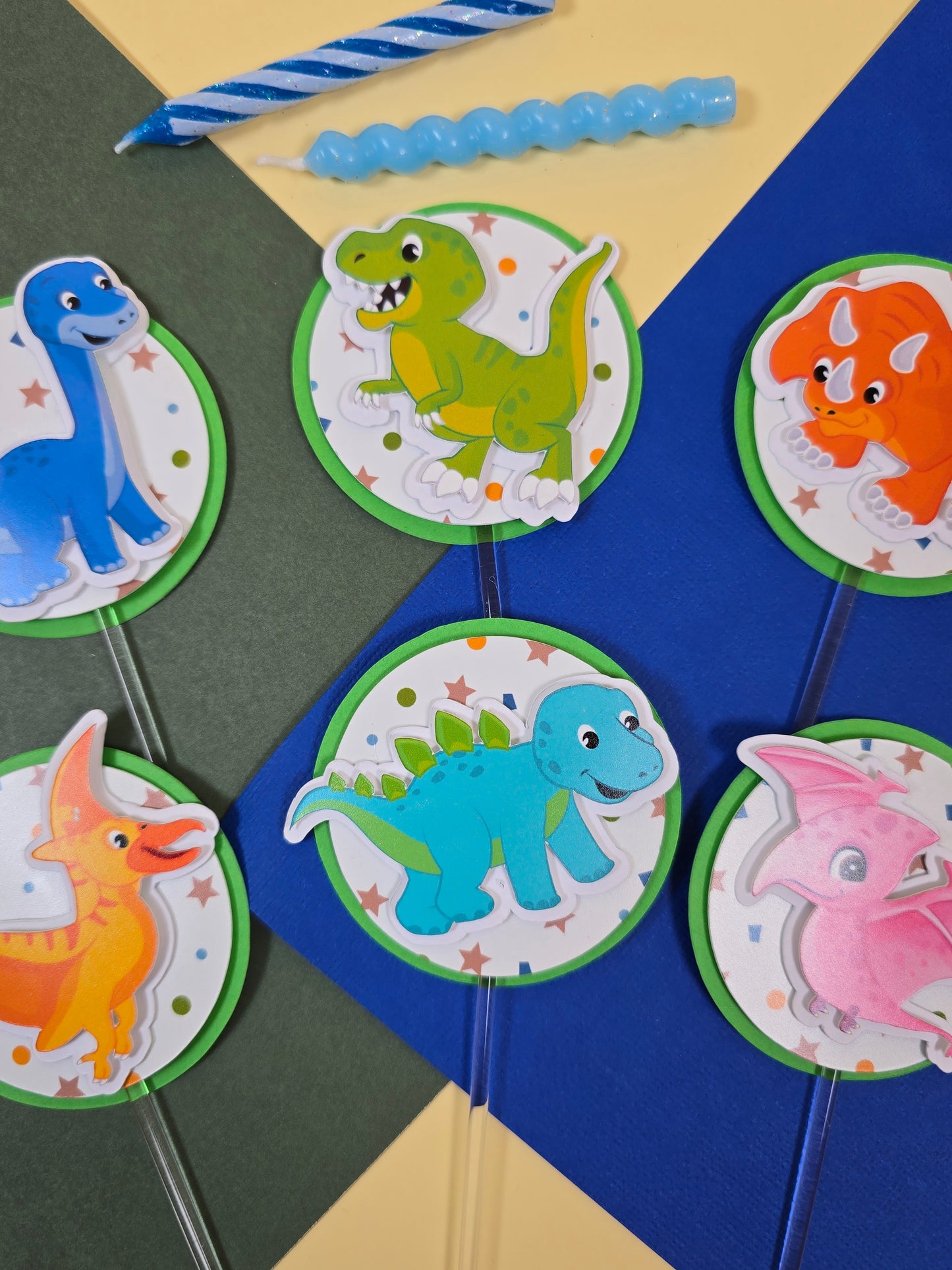 Dinosaurs Cupcake Topper, Dinos cupcake decor