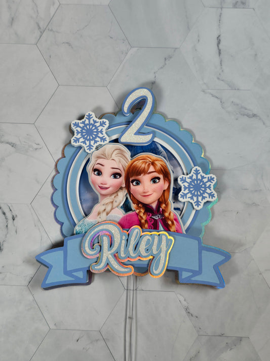 Ice Princess Cake topper, Ice Princess Cake topper, Ice princess birthday