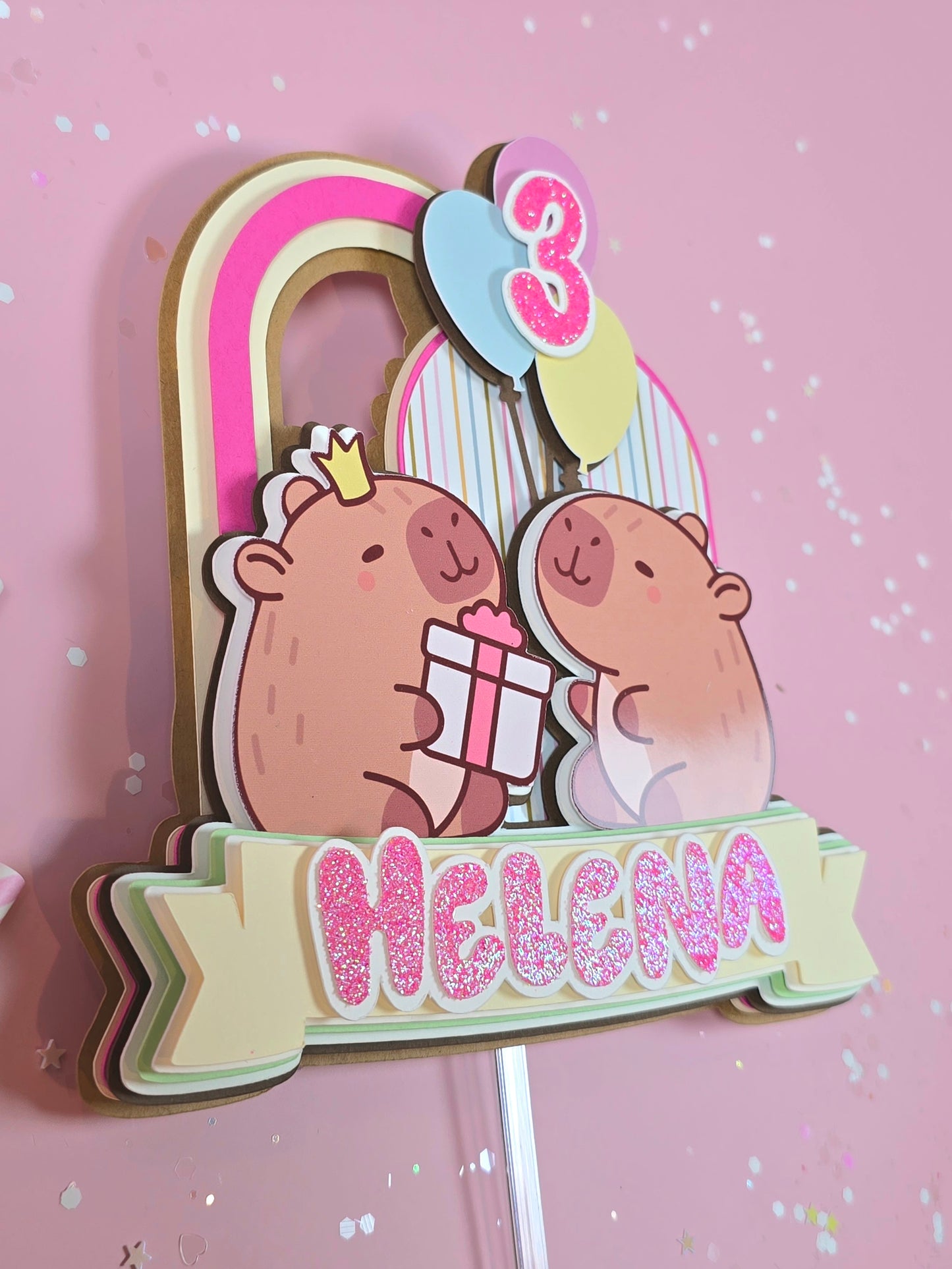 Capybara Cake topper, Capybara birthday party theme, Capybara cake decor, Capybara birthday theme