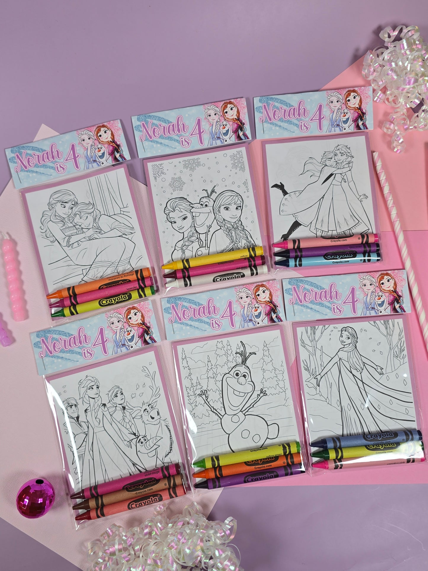 Frozen Coloring books, Frozen party favors, Frozen birthday