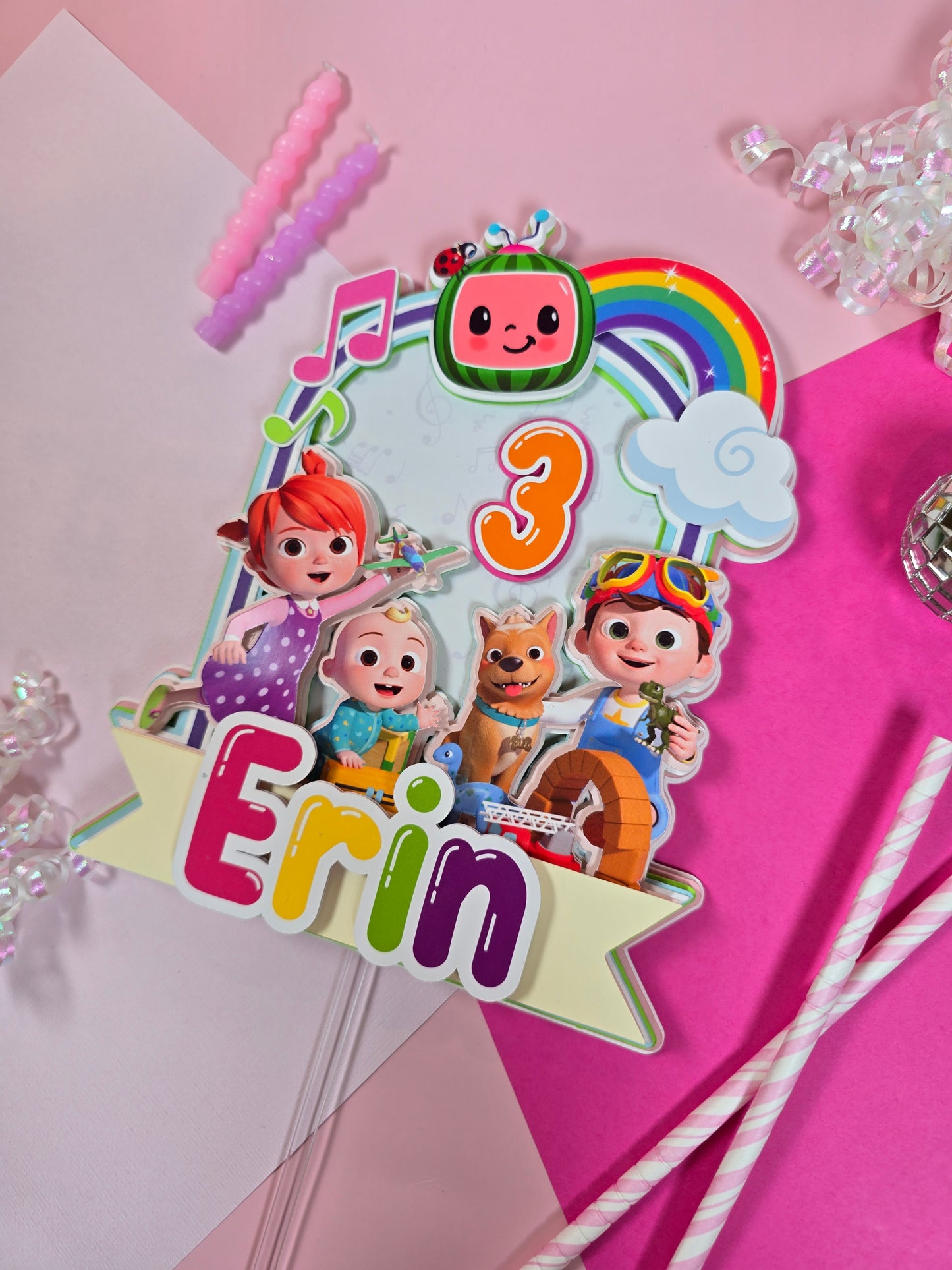Cocomelon Cake topper, Cocomelon Cake topper, Cocomelon cake topper, Cocomelon birthday