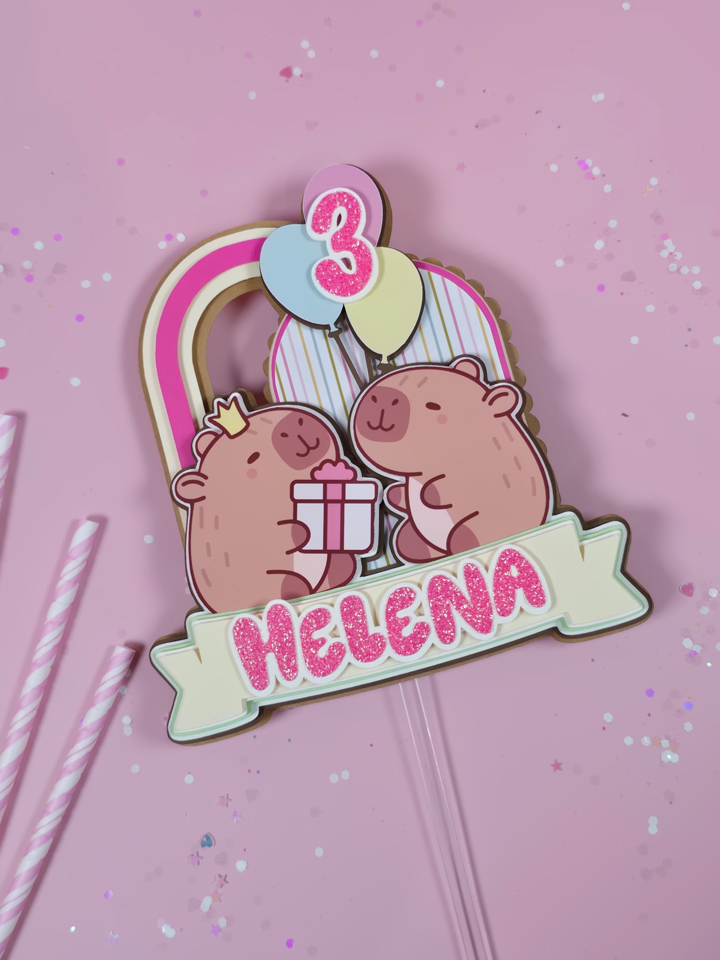 Capybara Cake topper, Capybara birthday party theme, Capybara cake decor, Capybara birthday theme