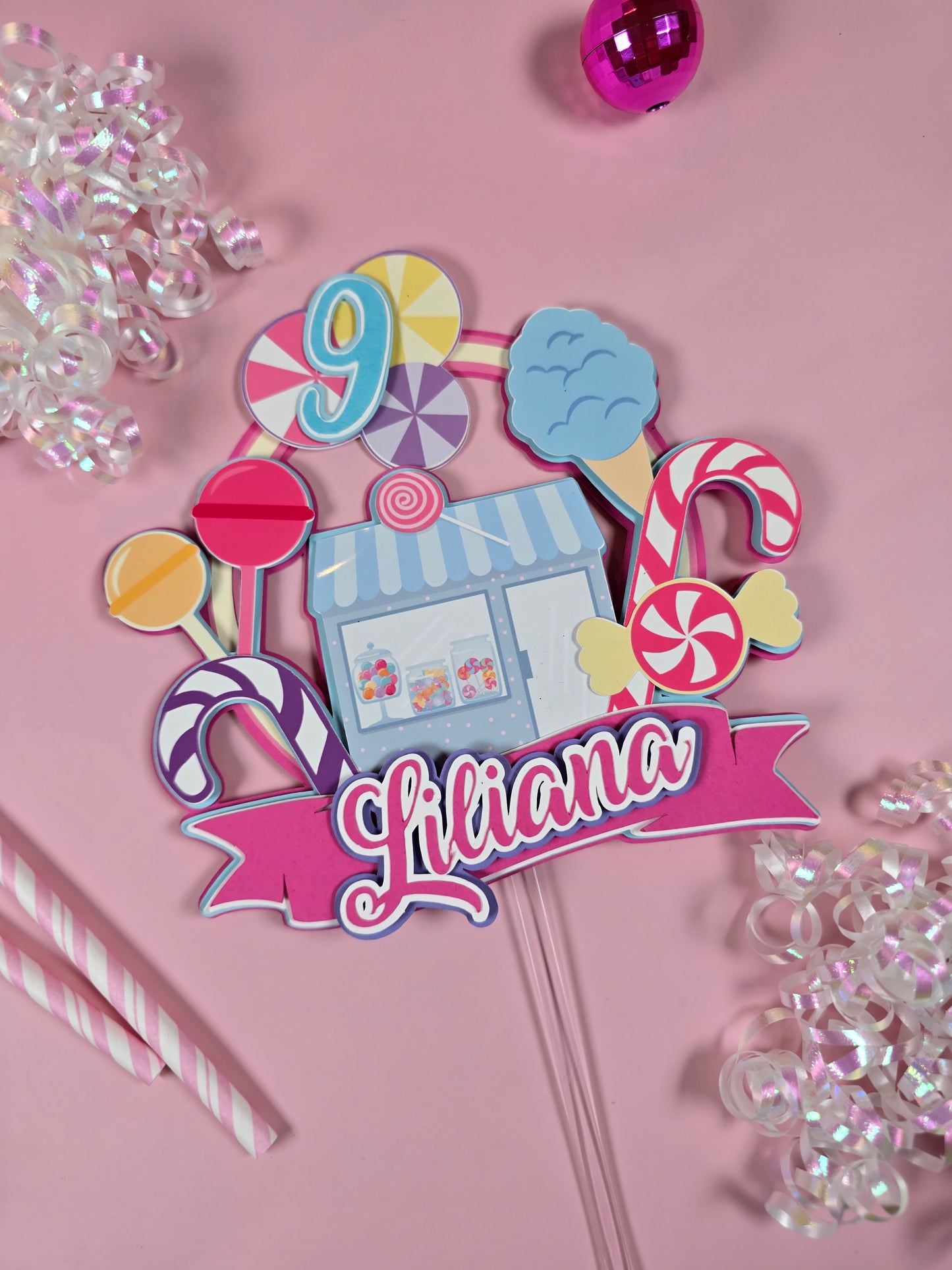 Candy land Cake topper, Candy and icecream theme party, Candyland party