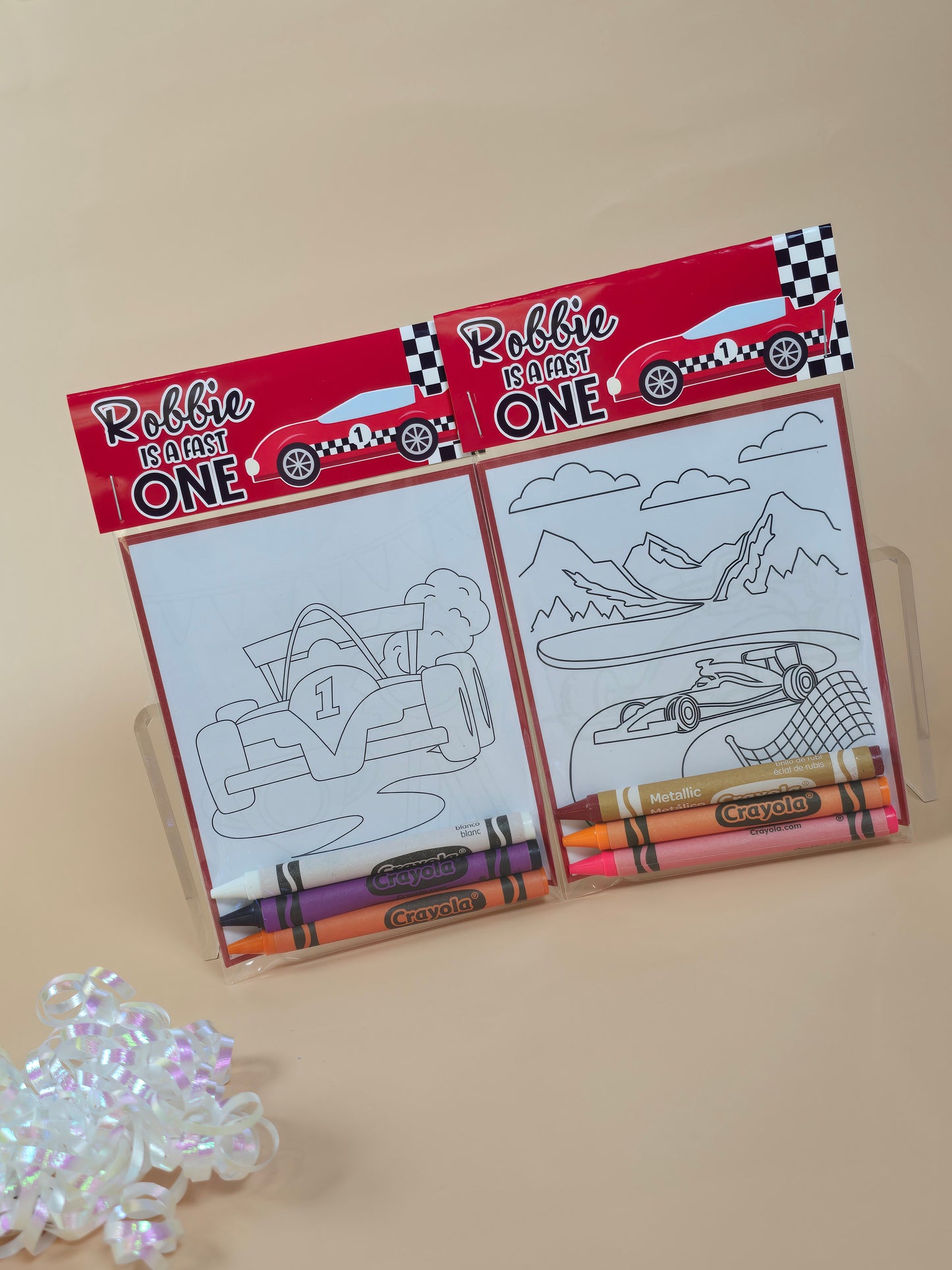 Race car coloring books Formula 1 coloring pages Race cars party favors fast one birthday theme party