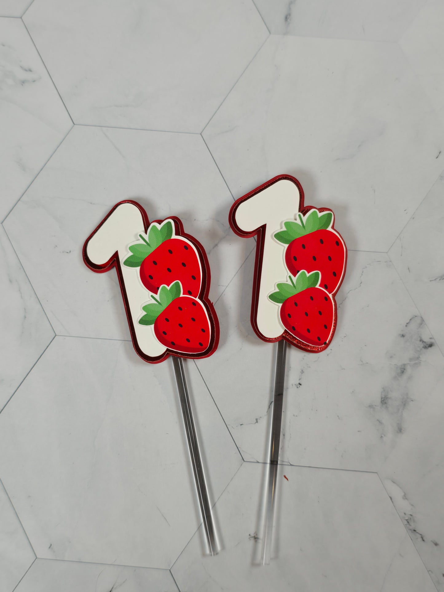 My Berry First Birthday Cake topper, berry first birthday, strawberry cake topper