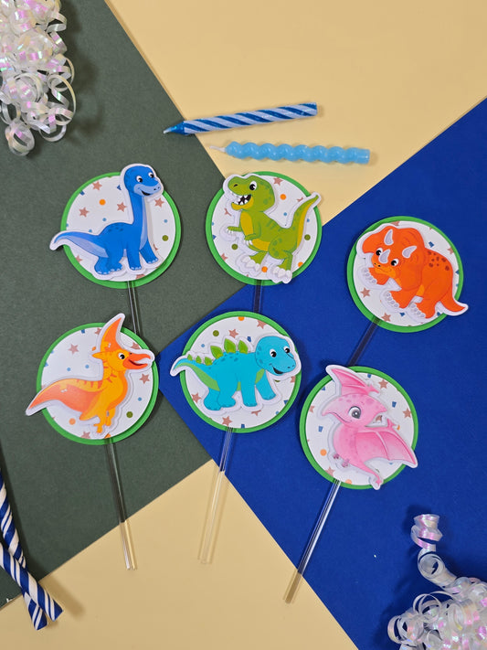 Dinosaurs Cupcake Topper, Dinos cupcake decor