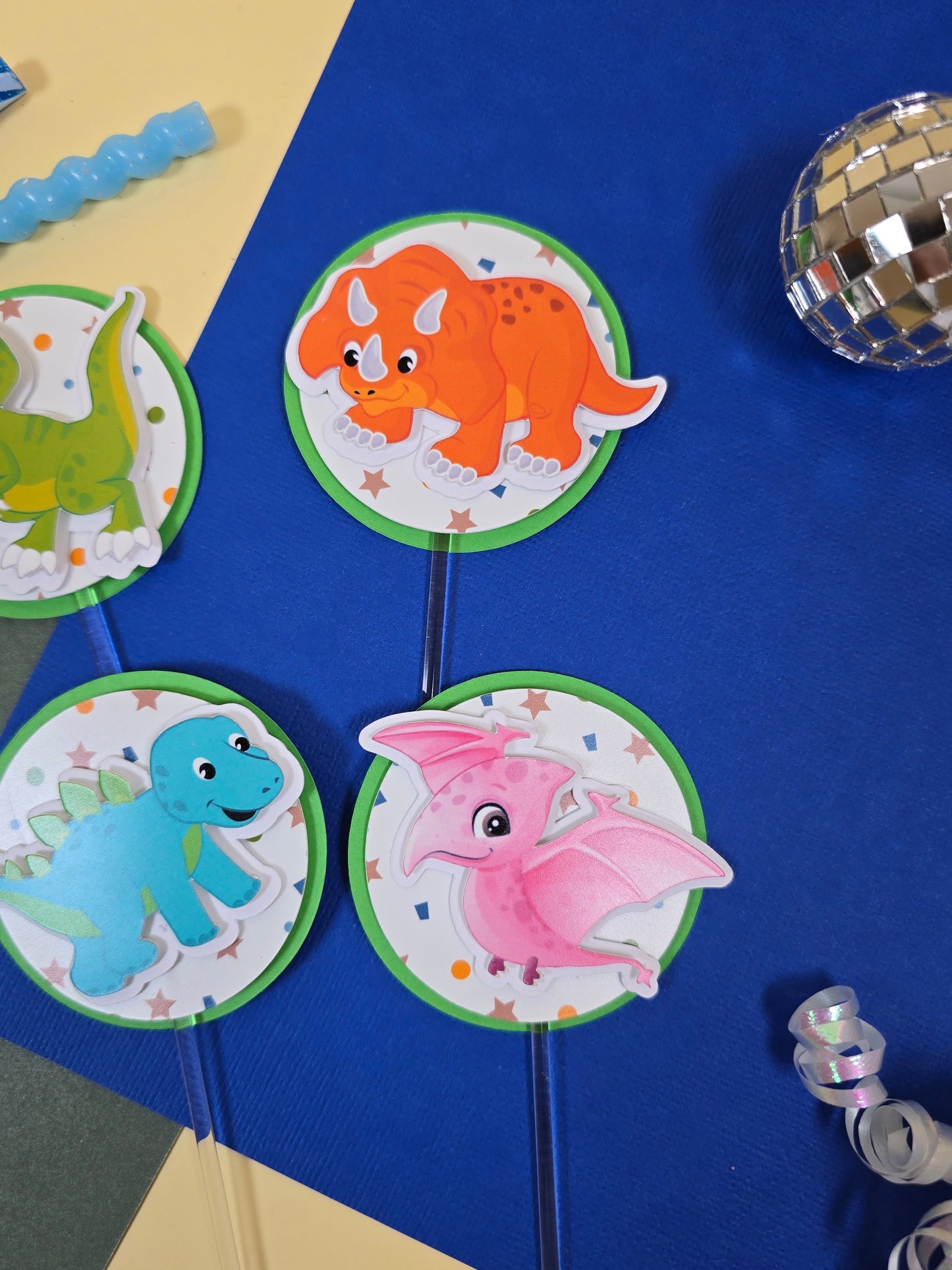 Dinosaurs Cupcake Topper, Dinos cupcake decor