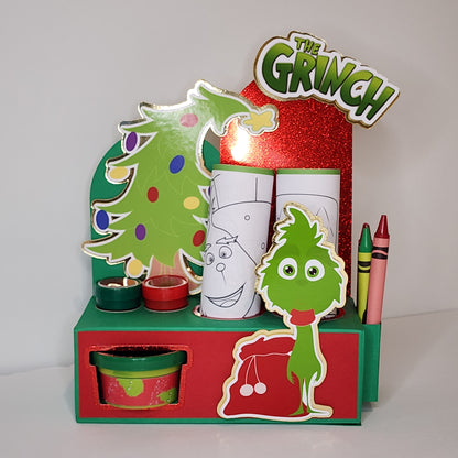 Grinch Activity Box, Christmas activity box, Grinch party favor Christmas party favor