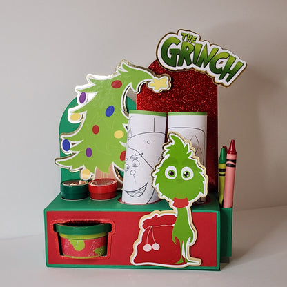 Grinch Activity Box, Christmas activity box, Grinch party favor Christmas party favor