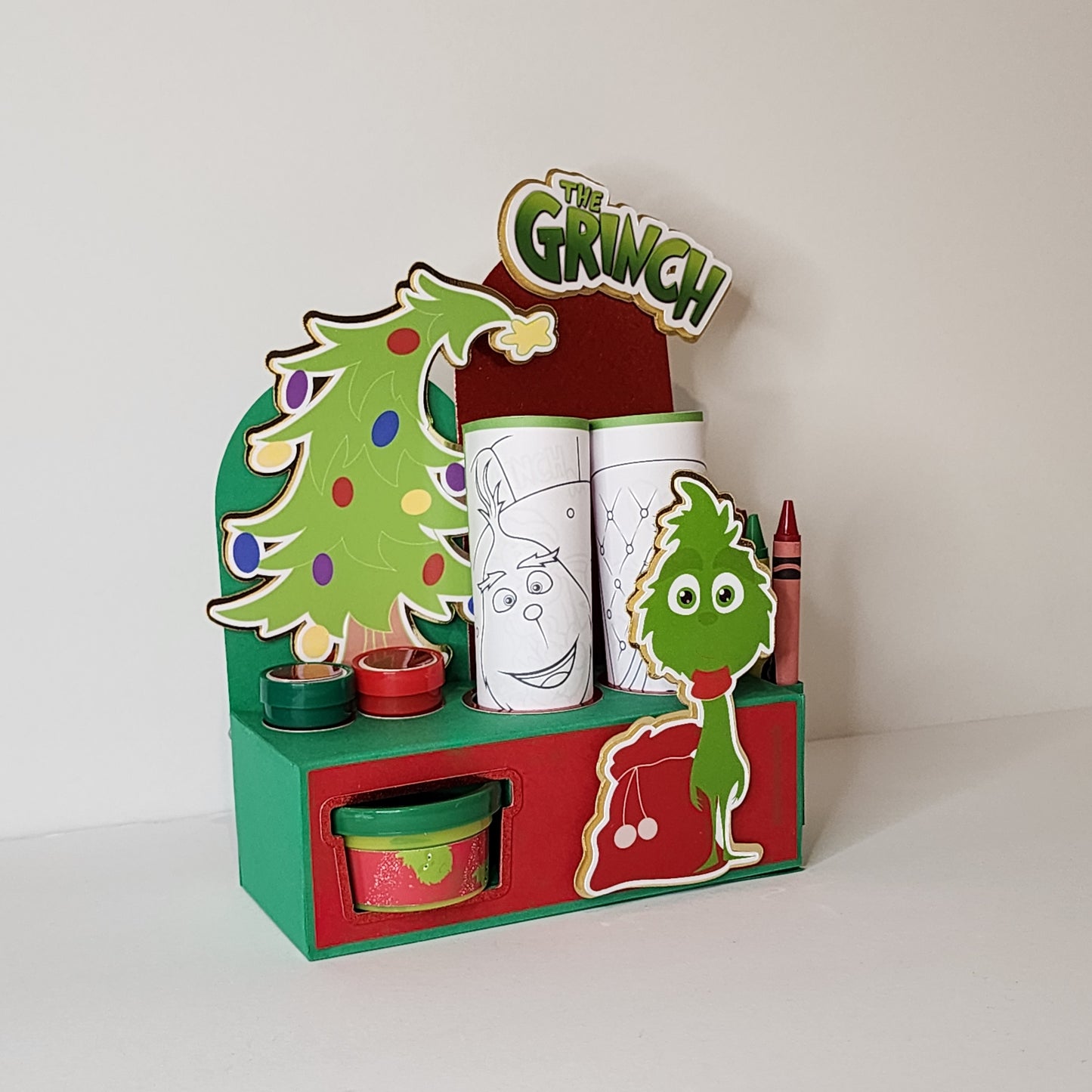 Grinch Activity Box, Christmas activity box, Grinch party favor Christmas party favor