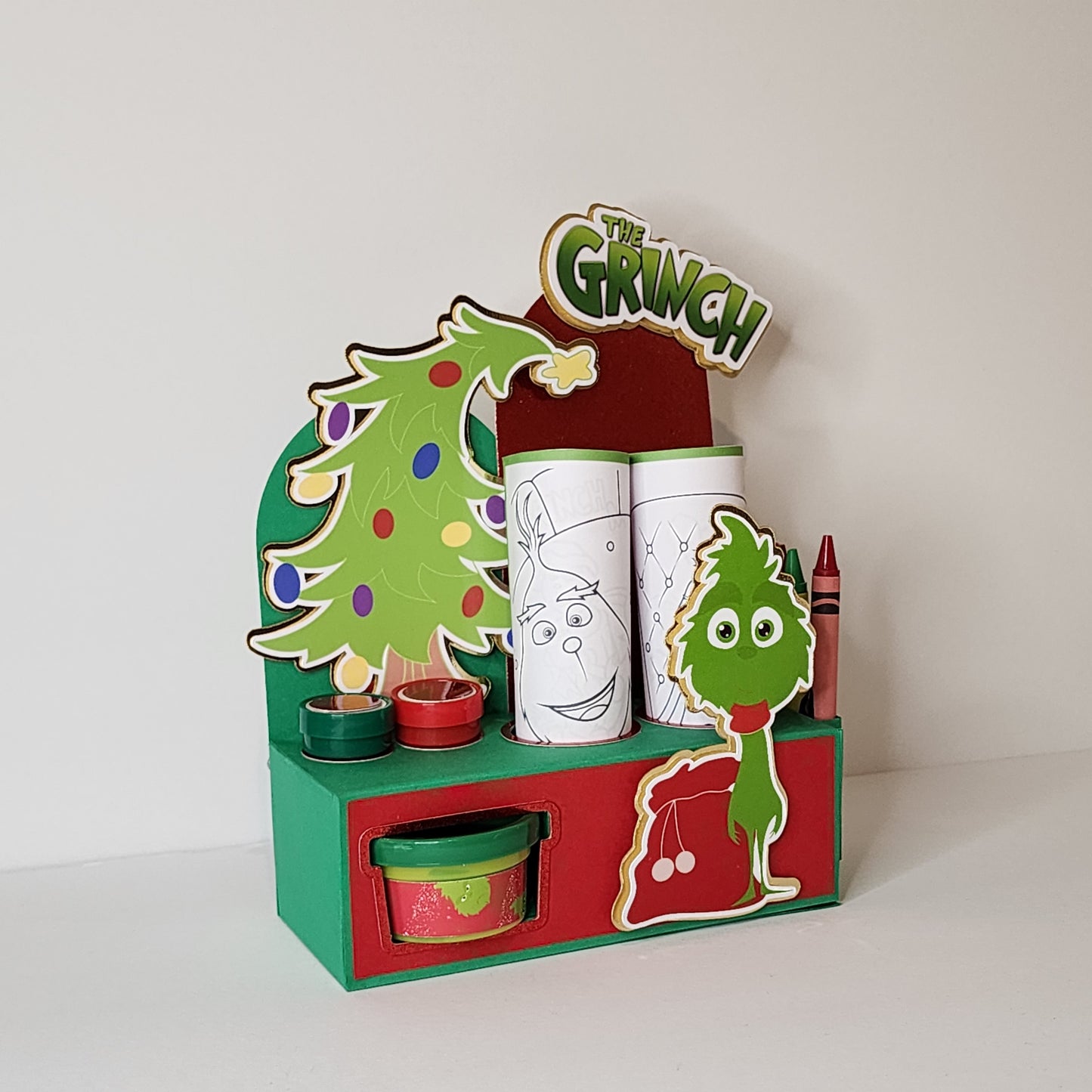 Grinch Activity Box, Christmas activity box, Grinch party favor Christmas party favor