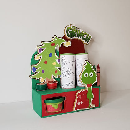 Grinch Activity Box, Christmas activity box, Grinch party favor Christmas party favor