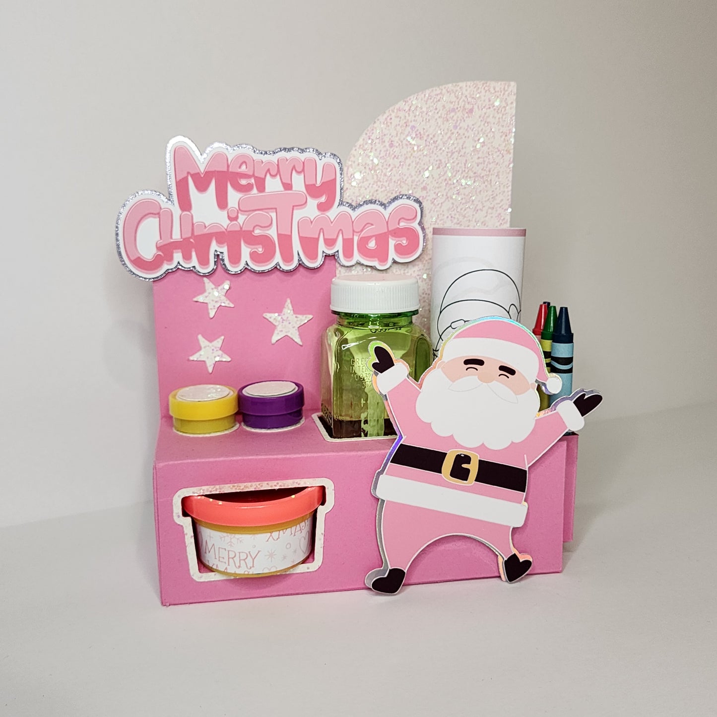 Santa Claus Activity Box, Christmas activity box, Santa  party favor Christmas party favor
