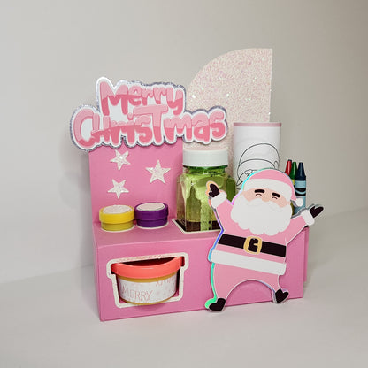 Santa Claus Activity Box, Christmas activity box, Santa  party favor Christmas party favor