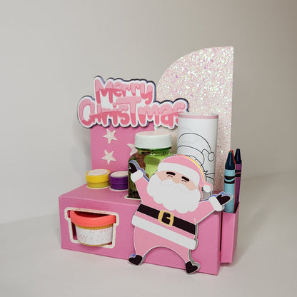 Santa Claus Activity Box, Christmas activity box, Santa  party favor Christmas party favor