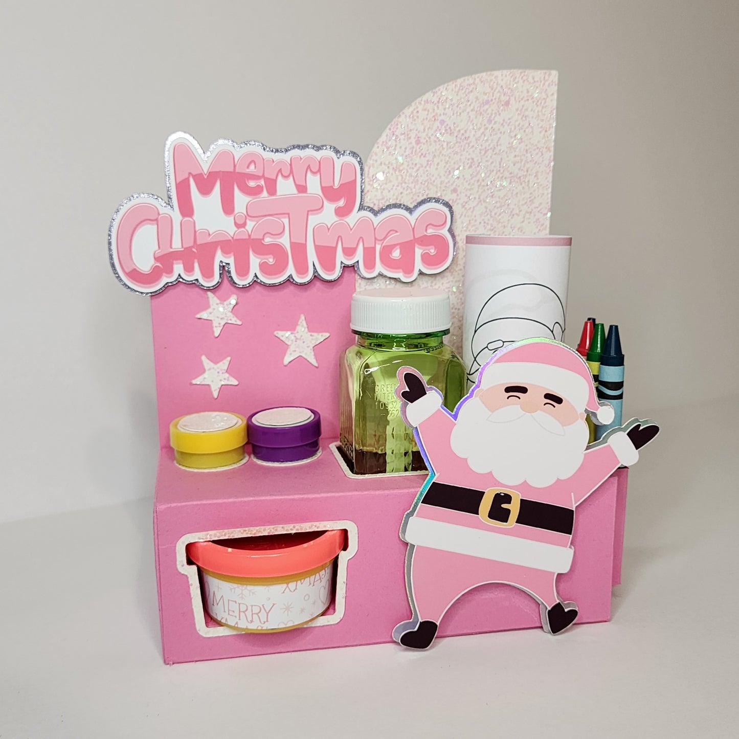 Santa Claus Activity Box, Christmas activity box, Santa  party favor Christmas party favor