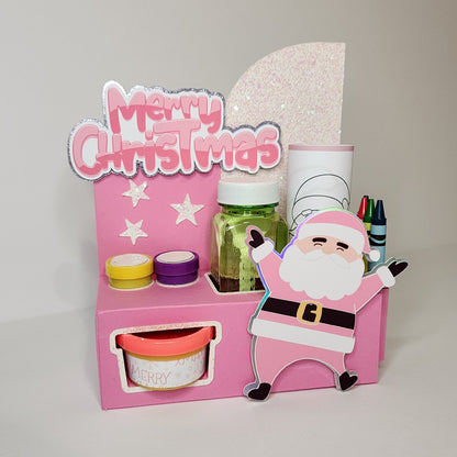 Santa Claus Activity Box, Christmas activity box, Santa  party favor Christmas party favor