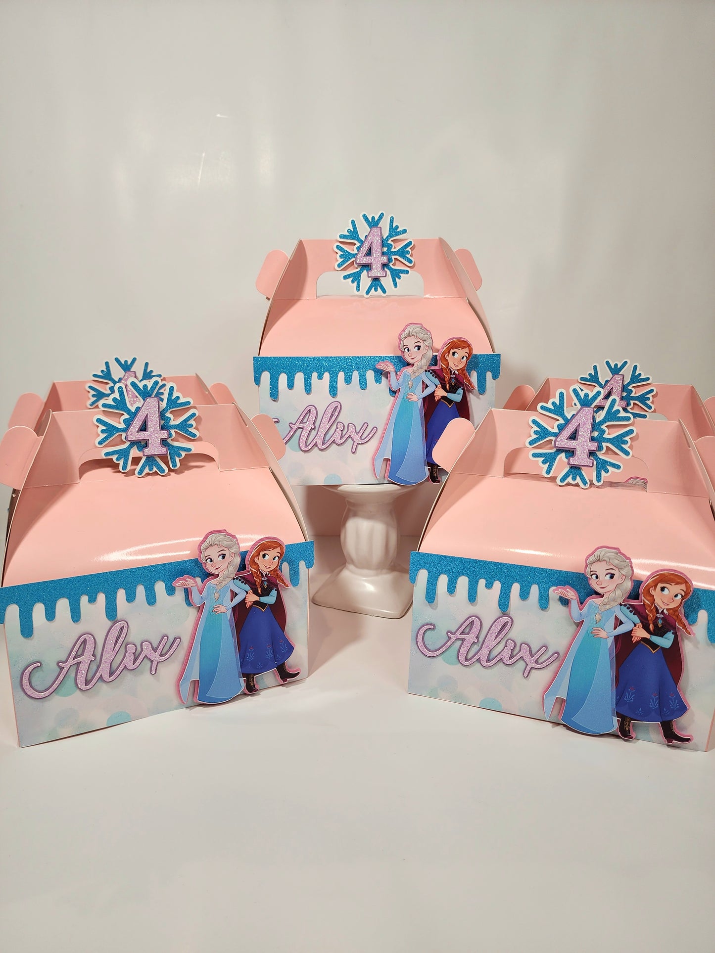 Frozen Gable boxes, Frozen party favors , Frozen birthday