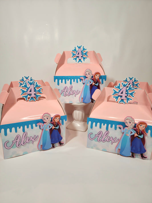 Frozen Gable boxes, Frozen party favors , Frozen birthday