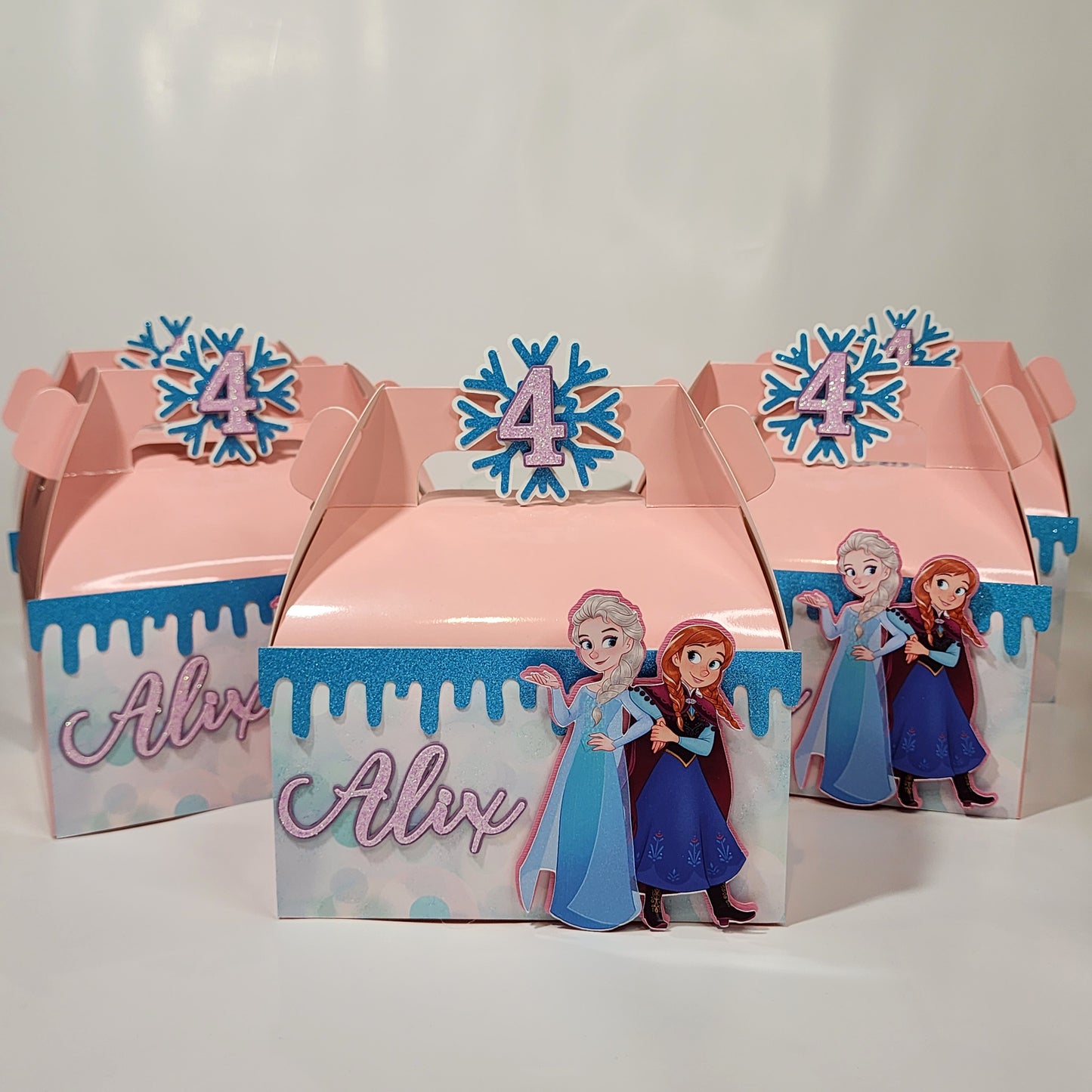 Frozen Gable boxes, Frozen party favors , Frozen birthday