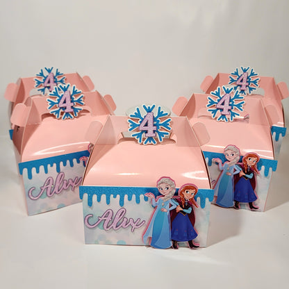 Frozen Gable boxes, Frozen party favors , Frozen birthday