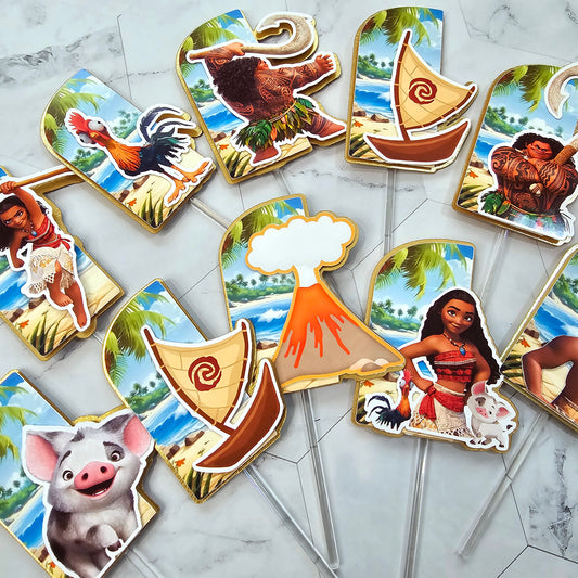 Vaiana Cupcake Topper, Vaiana cupcake decor, Vaiana Birthday