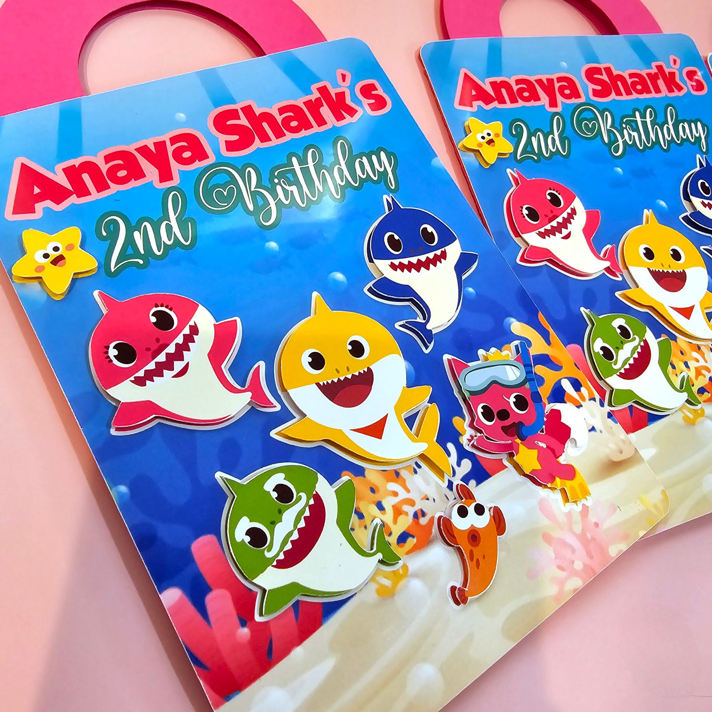 Baby Shark coloring suite case + stickers, Baby shark party favors,Baby shark coloring