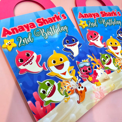 Baby Shark coloring suite case + stickers, Baby shark party favors,Baby shark coloring