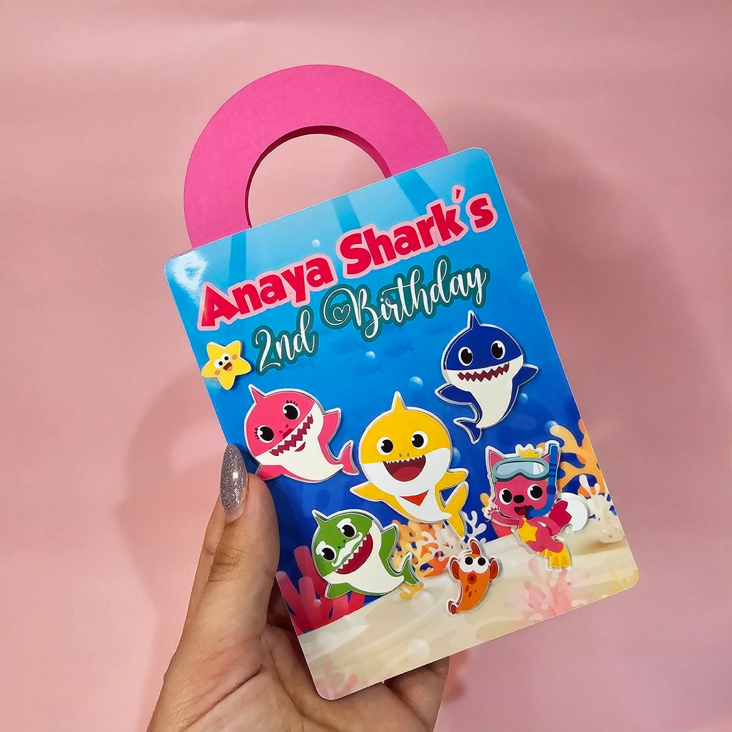 Baby Shark coloring suite case + stickers, Baby shark party favors,Baby shark coloring