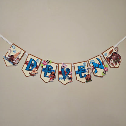 Vaiana banner, Vaiana theme banner,Vaiana party decoration, Vaiana banner