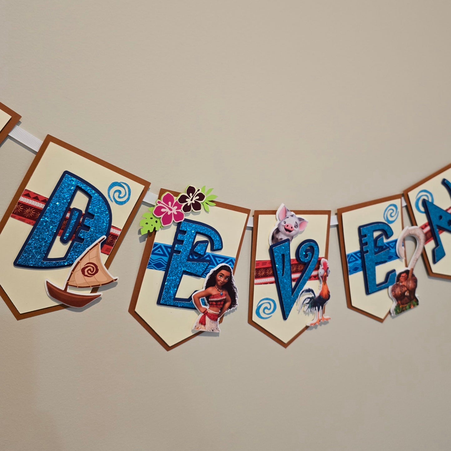 Vaiana banner, Vaiana theme banner,Vaiana party decoration, Vaiana banner