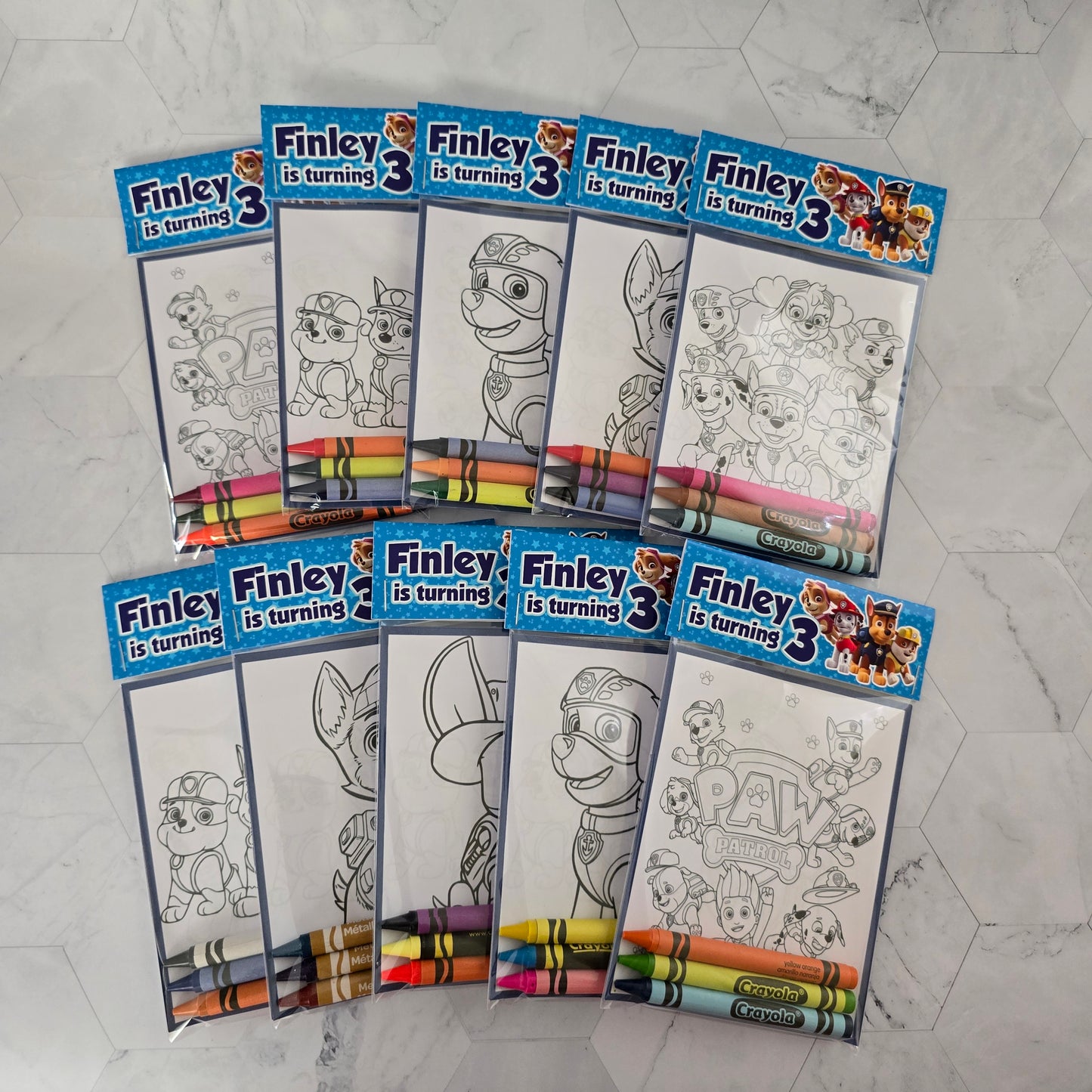 Paw Patrol Coloring books, Paw Patrol party favors, Paw Patrol birthday