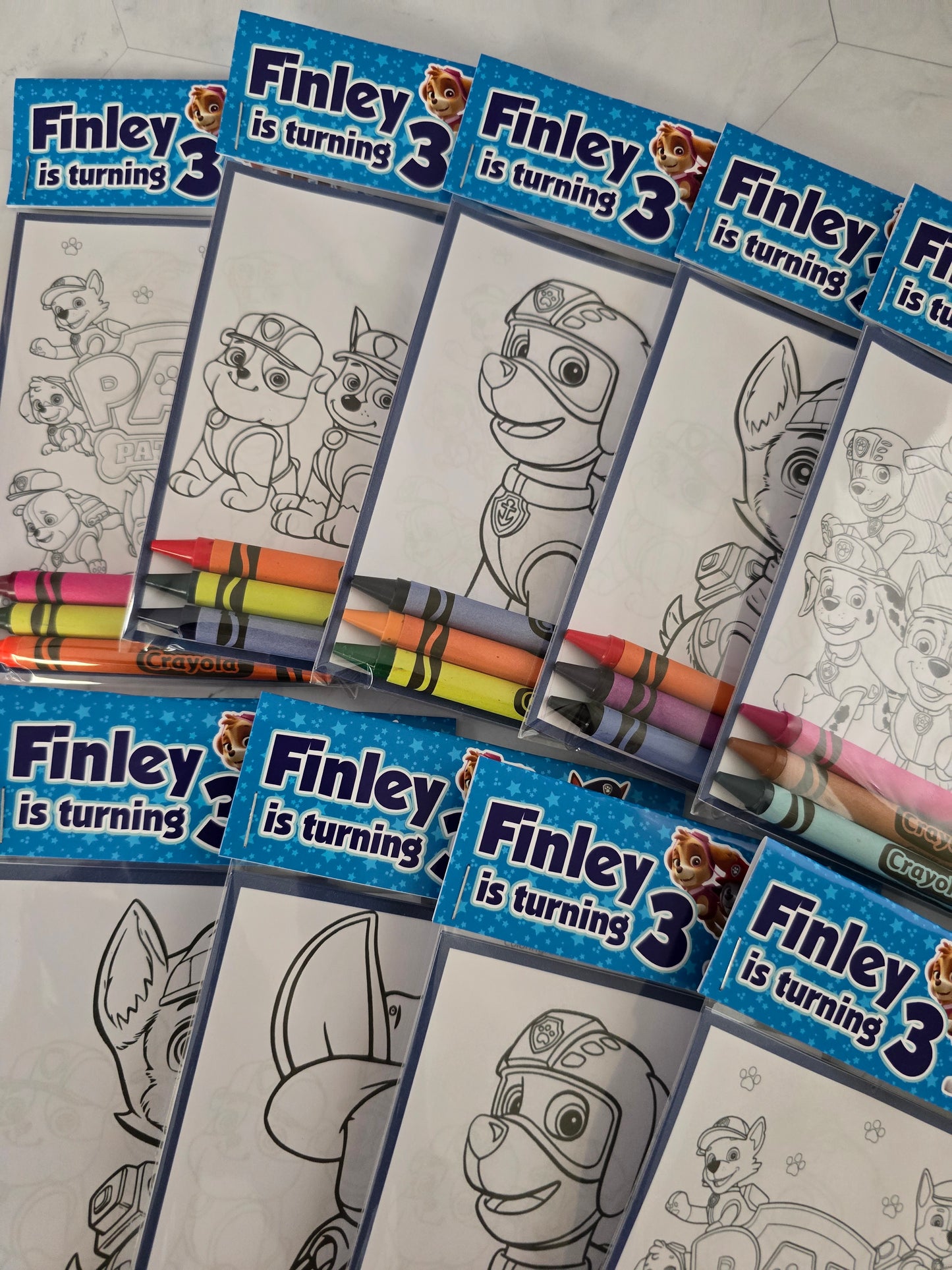 Paw Patrol Coloring books, Paw Patrol party favors, Paw Patrol birthday