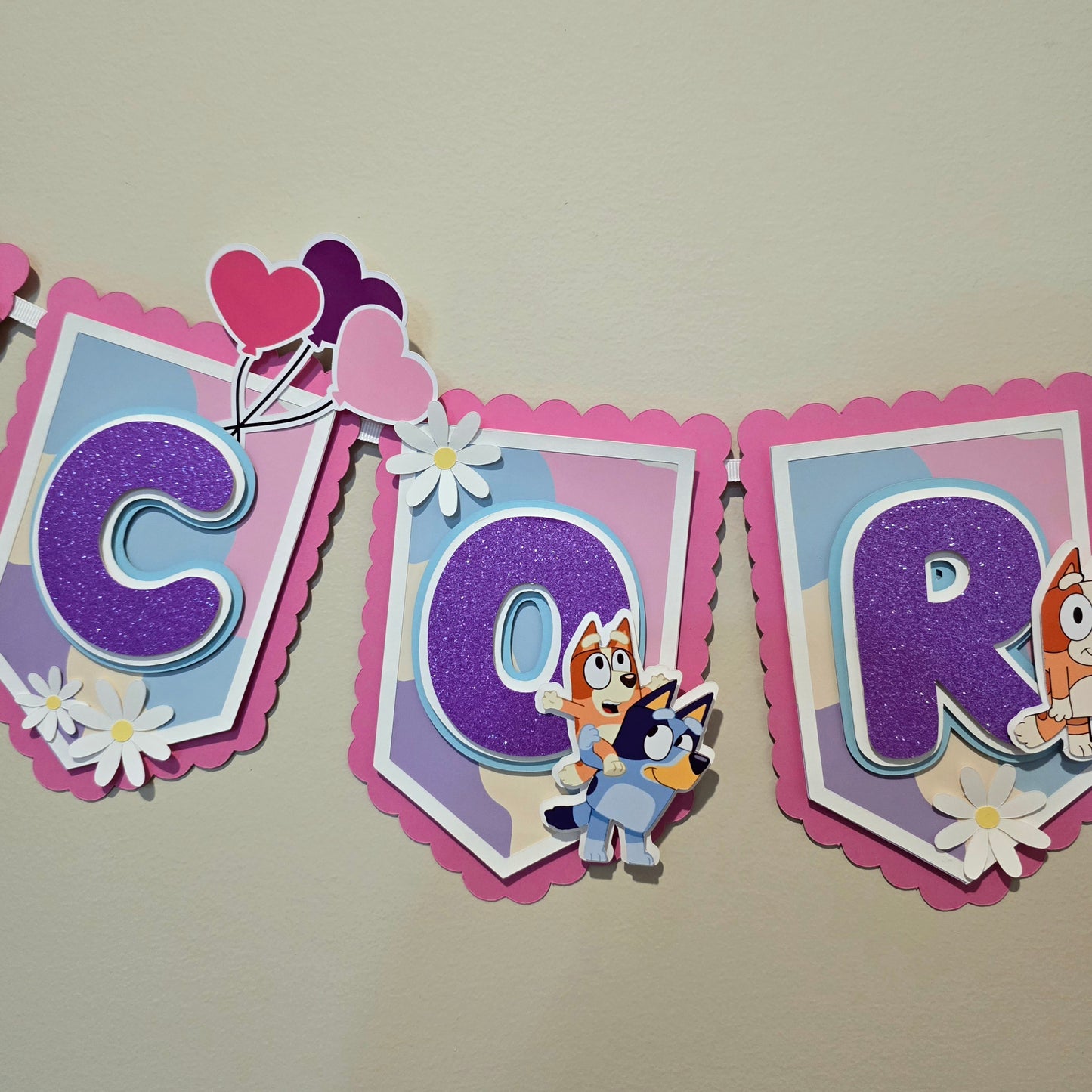 Bluey banner, Bluey theme banner, Bluey party decoration