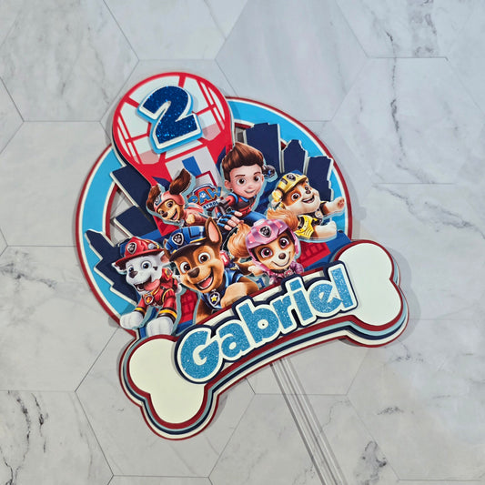 Paw Patrol Cake topper, Dogs Cake topper, Paw patrol cake topper