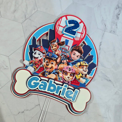 Paw Patrol Cake topper, Dogs Cake topper, Paw patrol cake topper