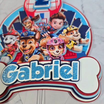 Paw Patrol Cake topper, Dogs Cake topper, Paw patrol cake topper