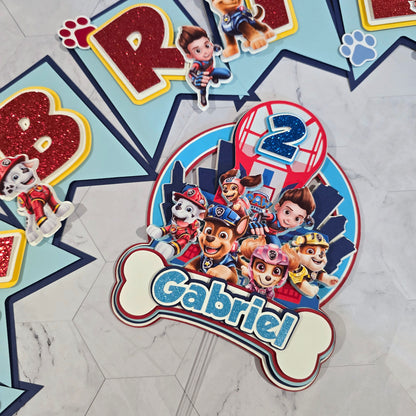 Paw Patrol Cake topper, Dogs Cake topper, Paw patrol cake topper